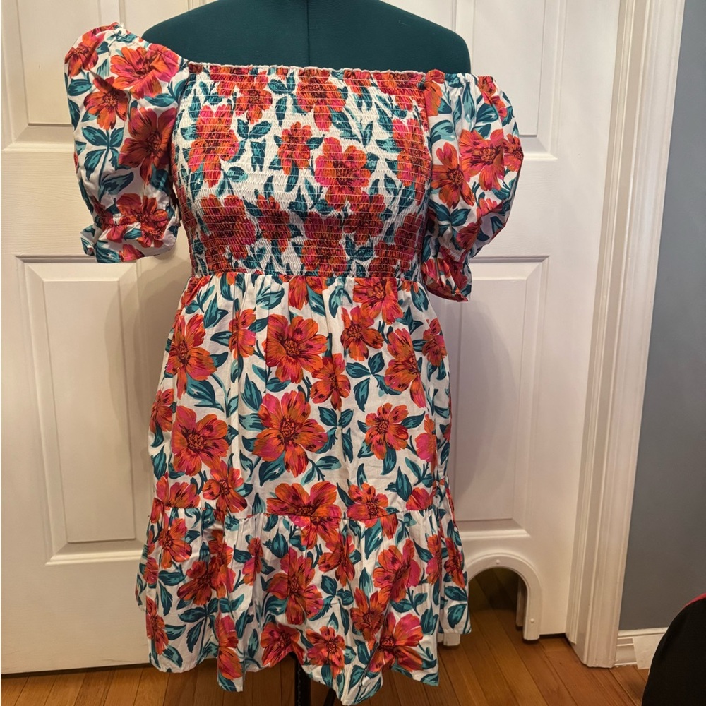 Floral Off-Shoulder Dress